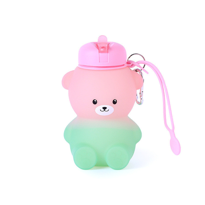 قیمت خوب بطری آب، بطری آب تاشو برای بچه ها، بطری های آب زیبا -به نظر می رسد گربه Kawaii - ثابت نشت قابل حمل، BPA رایگان آنلاین