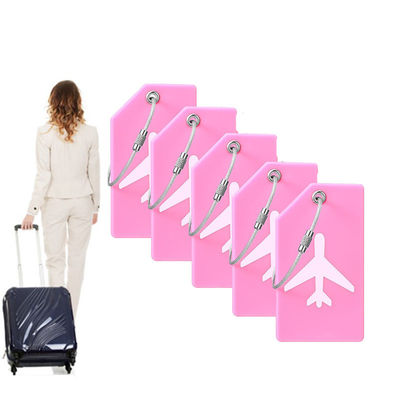 قیمت خوب برچسب های چمدان سیلیکونی برای سفرها چمدان های ساده کارتونی نام کارت شامل آنلاین