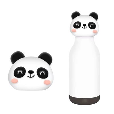 قیمت خوب 16 Ounce Insulated Stainless Steel Water Bottle with Detachable Soft Animal Head for Kids and Teens آنلاین