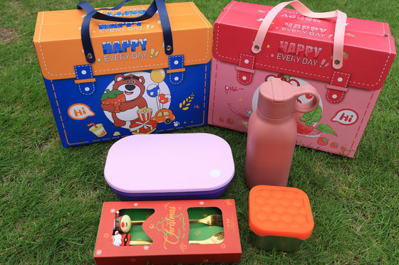 قیمت خوب Christmas Silicone Lunch Gift Set – Foldable Bento Box, Stainless Steel Water Bottle, Food Storage Bag & Festive Cutlery | Eco-Friendly Holiday Tableware Bundle آنلاین