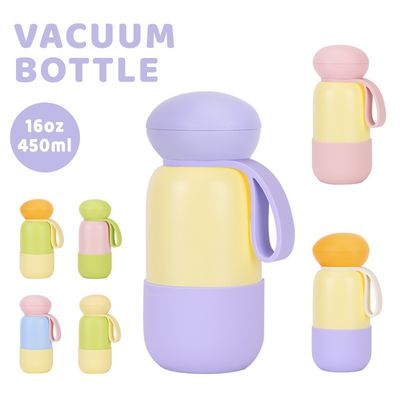 قیمت خوب Eco Silicone Insulated Bottle | 450ml / 750ml / 1000ml | Pastel Macaron Color Thermos With Silicone Body & Lid آنلاین