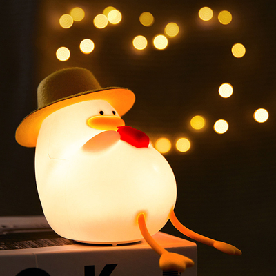 چراغ شب اردک خوشگل سیلیکون LED چراغ شب چراغ کنترل تایمر برای بچه ها اتاق خواب دکوراسیون اتاق نشیمن