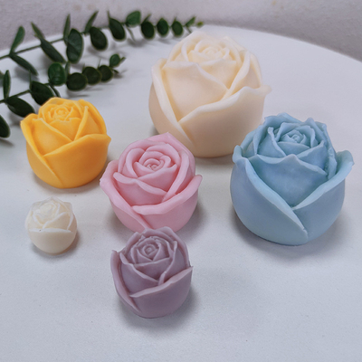 قیمت خوب قالب های شمع گل رز، قالب های سیلیکونی گل رز سه بعدی برای ساخت صابون ایپوکسی رزین آنلاین