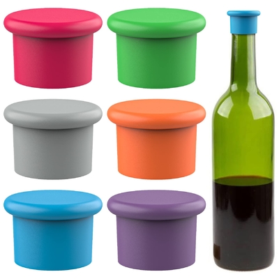 قیمت خوب سیلیکون شراب Stoppers قابل استفاده مجدد بطری آبجو پوشش بطری شراب Stopper شراب ذخیره کننده شراب هدیه مهر و موم پوشش آسان برای تمیز کردن آنلاین