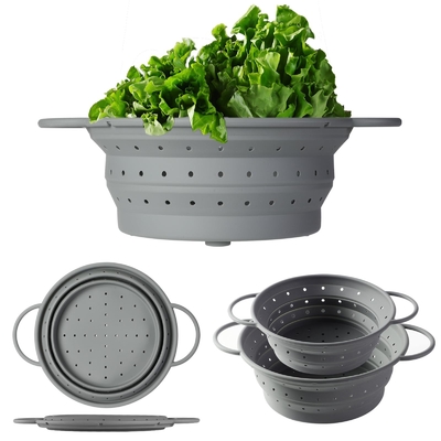 سیلیکون بسته بندی کولندر مجموعه آب پاش و 9 اینچ مخلوط کاسه 2Pcs میوه سبزیجات پاستا آب پاش بدون BPA