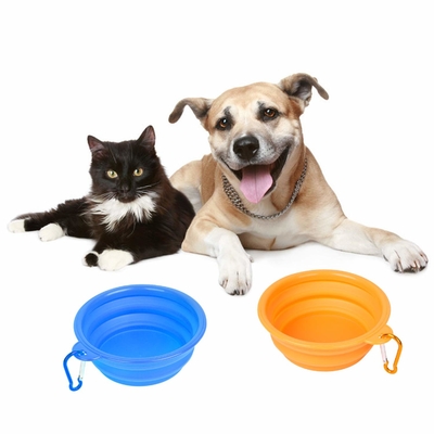 قیمت خوب سیلیکون فولادی قوری سگ BPA رایگان قابل حمل فولادی قوری سفر برای حیوانات خانگی غذا گربه آب غذا دادن ظرف برای کمپینگ آنلاین
