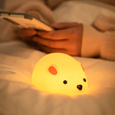 چراغ شب موش برای بچه ها چراغ قابل شارژ LED بچه ها چراغ تایمر چراغ کنار تخت خواب تزئینات چراغ کودک مهد کودک شیر دادن نور شب