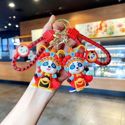قیمت خوب سیلیکون نرم استنلیس کارتون حیوانات آویزان کردن Keychain دکوراسیون Pendant Metal Key Ring لوازم جانبی آنلاین
