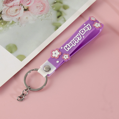 سحر و جادو های کلیدی کارتونی برای دخترها و پسرها ، BPA رایگان دستبند سفارشی سیلیکون Keychain