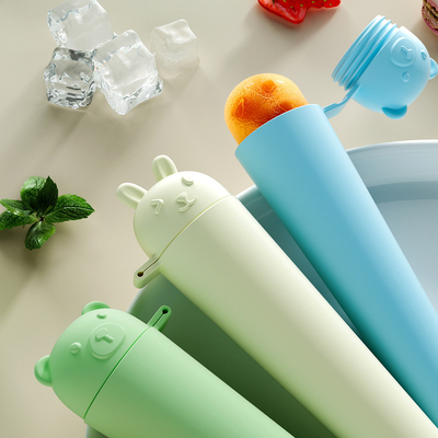 قیمت خوب Premium Food-Grade Silicone Popsicle Molds – Crack-Resistant, Odorless & Perfect For Smoothie Pops! Cartoon Ice Pop Molds BPA-free Silicone Leak-proof & Flexible آنلاین
