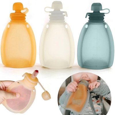 150ML کیسه های ذخیره سازی شیر مادر سیلیکونی قابل استفاده مجدد