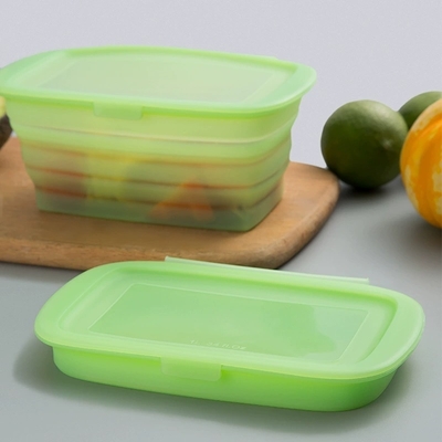 قیمت خوب جعبه ناهار مربعی سیلیکونی خالص – 100% درجه غذایی، عاری از BPA، ضد نشت، ایمن برای مایکروویو و فریزر، ظرف قابل استفاده مجدد برای آماده‌سازی غذا، ناهار اداری، میان‌وعده‌های کودکان، کمپینگ و نگهداری مواد غذایی سازگار با محیط زیست آنلاین