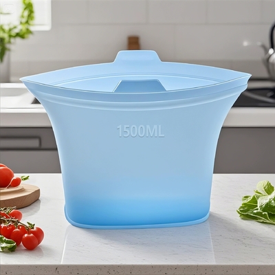 قیمت خوب کیسه های نگهداری مواد غذایی سیلیکونی سازگار با محیط زیست و پایدار با ویژگی های درزهای هوابند، مقاومت در برابر حرارت و تمیز کردن آسان - ایده آل برای نگهداری تنقلات، باقیمانده غذا، مزه دار کردن، استفاده در سفر و کمک به شما در صرفه جویی آنلاین
