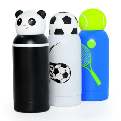 قیمت خوب  Cartoon Kids Bestie Bottle Insulated Stainless Steel Water Bottle With Detachable Soft Head Fun Drinking For Kids, Flexible Reusable Straw 16 Ounce آنلاین