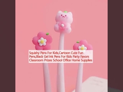 قلم های لیمویی برای بچه ها، قلم های کارتون دوست داشتنی، قلم های رنگی ژل سیاه برای بچه ها